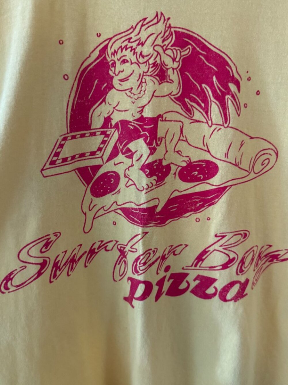 Universal Studios Halloween Horror Nights Surfer Boy Pizza Tee L - Picture 4 of 5